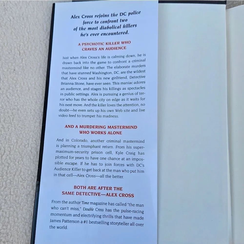 James Patterson Double Cross Hardback Book - Picture 8 of 13